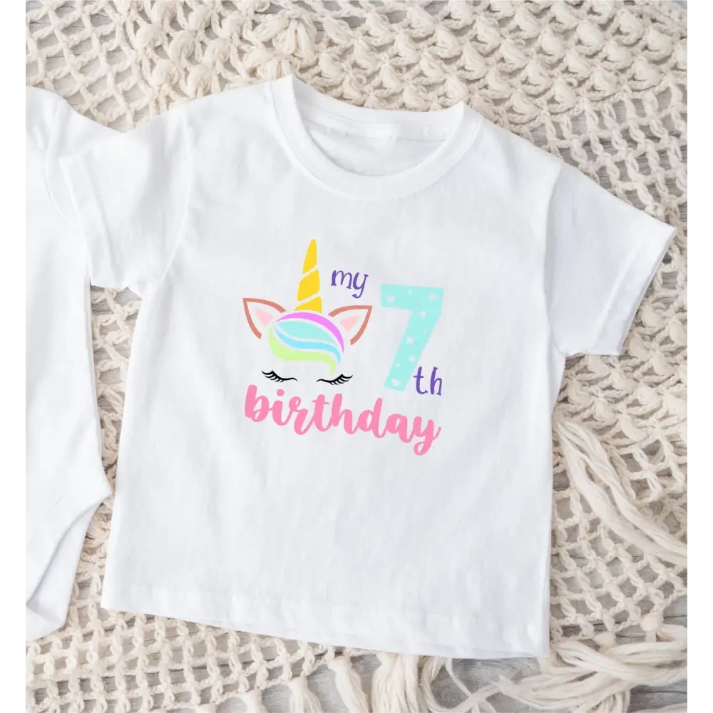 Unicorn Birthday T-Shirt - Multiple Years - Timber Tinkers