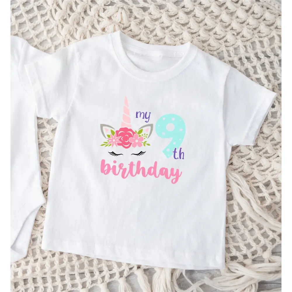 Unicorn Birthday T-Shirt - Multiple Years - Timber Tinkers