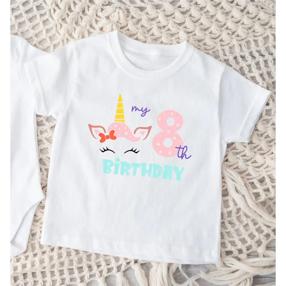 Unicorn Birthday T-Shirt - Multiple Years - Timber Tinkers