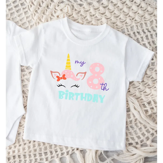 Unicorn Birthday T-Shirt - Multiple Years - Timber Tinkers