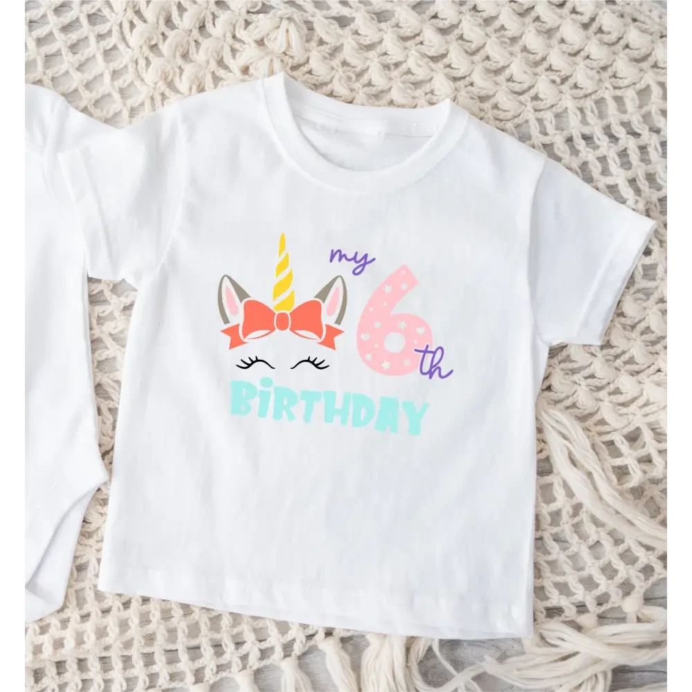 Unicorn Birthday T-Shirt - Multiple Years - Timber Tinkers
