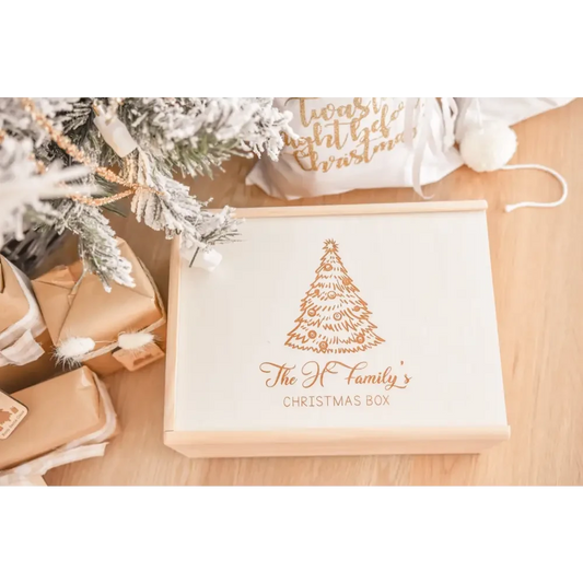 Vintage Tree Christmas Box - Timber Tinkers