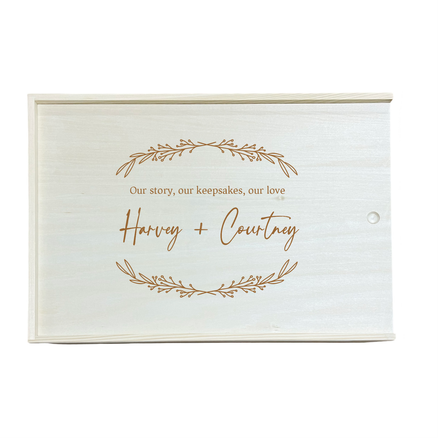 Wedding Keepsake Box - Wreath