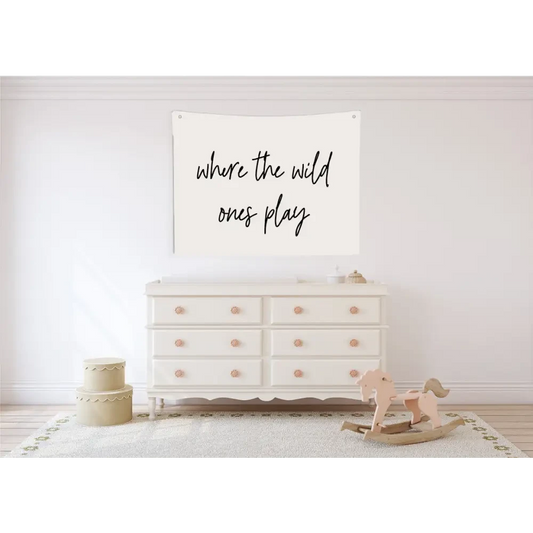 where the wild ones play Canvas Wall Hang - Timber Tinkers