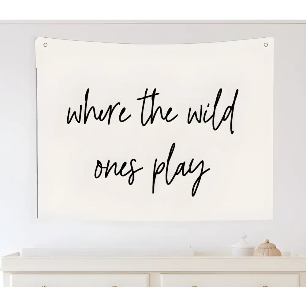 where the wild ones play Canvas Wall Hang - Timber Tinkers