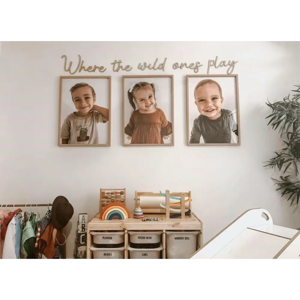 Where the wild ones play wall plaque LARGE - Timber Tinkers