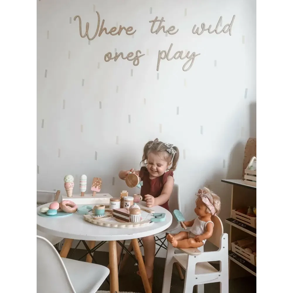 Where the wild ones play wall plaque LARGE - Timber Tinkers