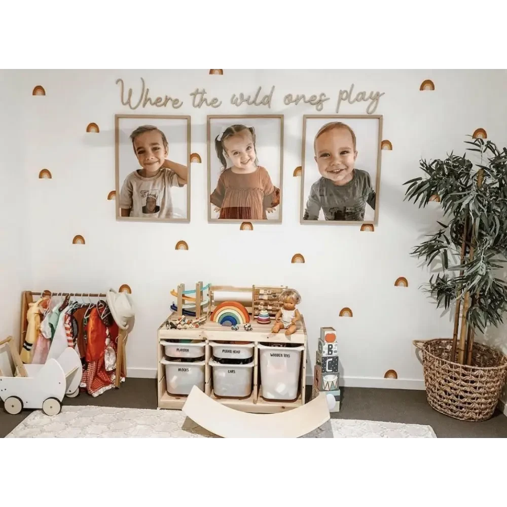Where the wild ones play wall plaque LARGE - Timber Tinkers