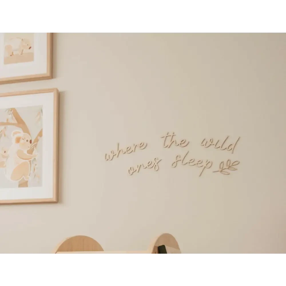where the wild ones sleep wall plaque - Timber Tinkers