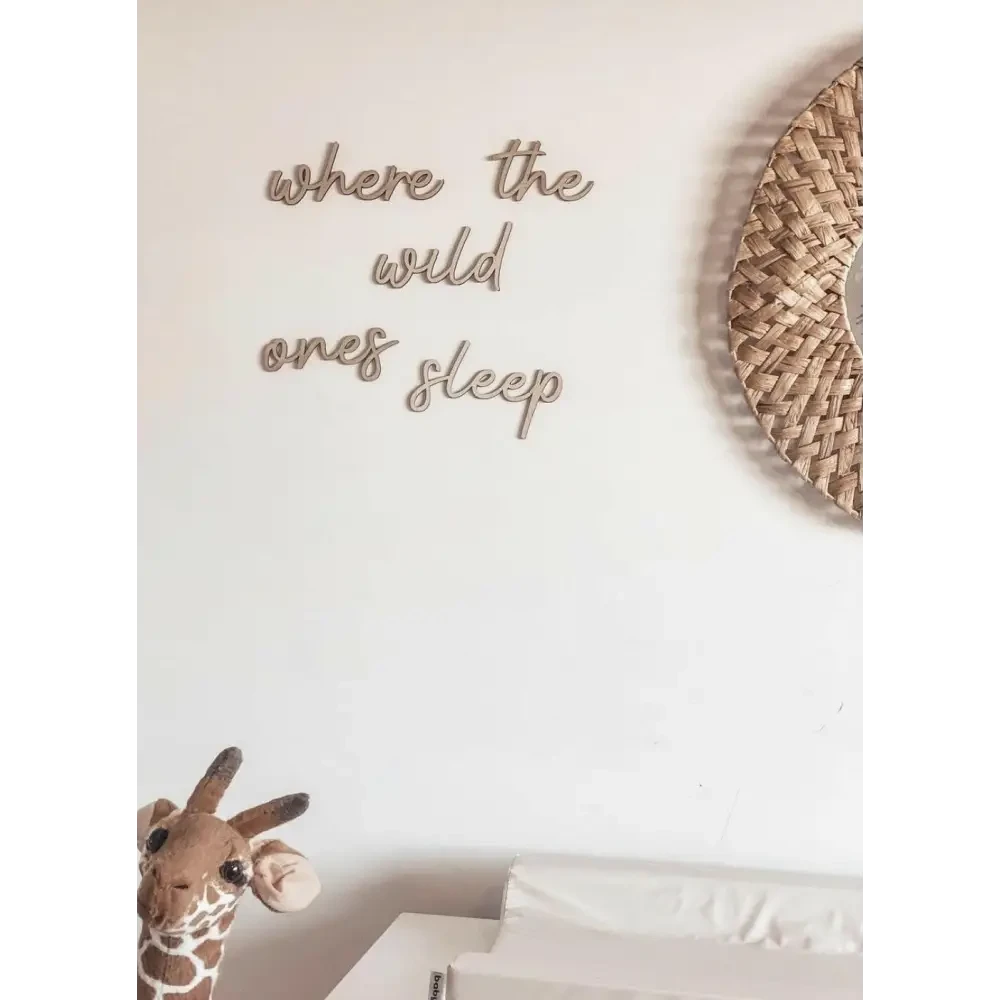 where the wild ones sleep wall plaque - Timber Tinkers