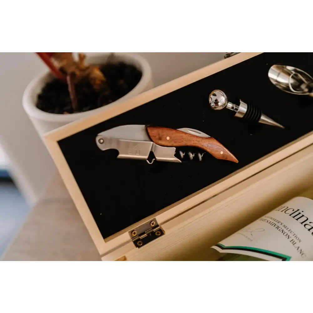 Wine Box Set - Happiness is being a Dad - Timber Tinkers