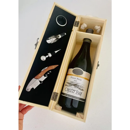 Wine Box Set - Pink Floral - Timber Tinkers