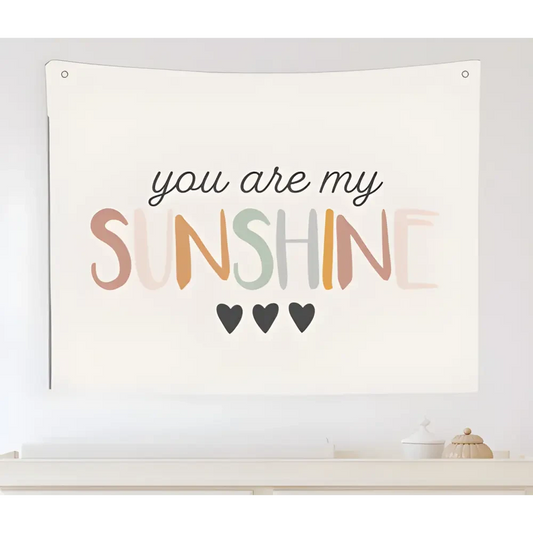 you are my sunshine heart Canvas Wall Hang - Timber Tinkers