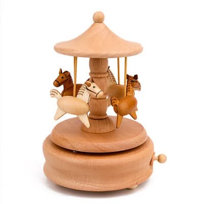 Horse Carousel Music Box - Pre Order Ships Mid Sept 2025