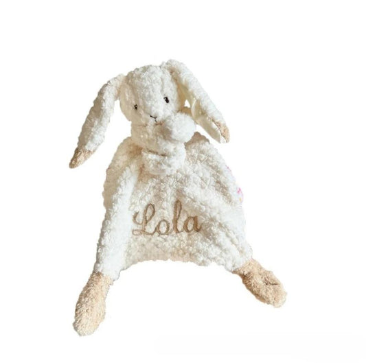 Personalised Embroidered Bunny Comforter