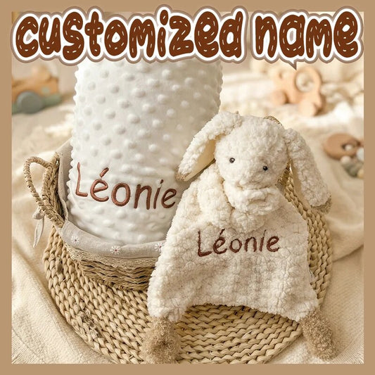 Personalised Embroidered Bunny Comforter