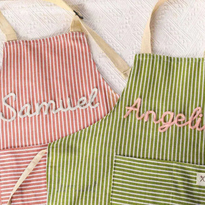Personalised Hand-Embroidered Apron