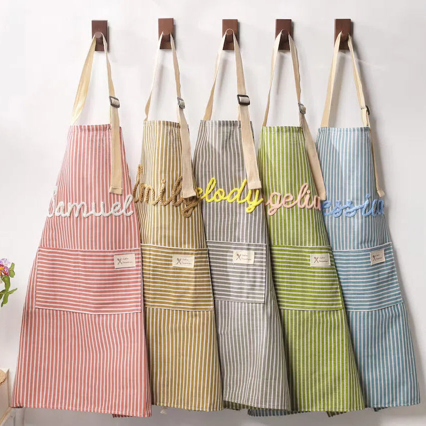 Personalised Hand-Embroidered Apron