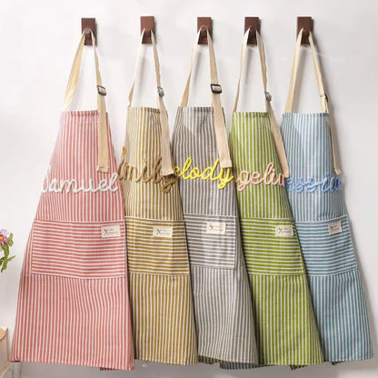 Personalised Hand-Embroidered Apron