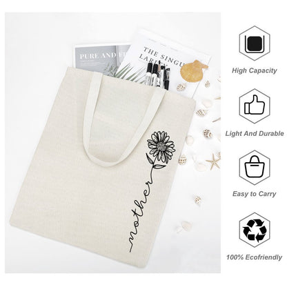 Personalised Mother Floral Tote Bag