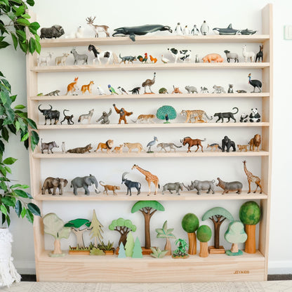 JOYKIDS Slim-Line Toy Shelf with 7-tier (Adjustable) - SolidWood