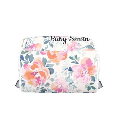 Personalised Diaper Bag - Pink Floral