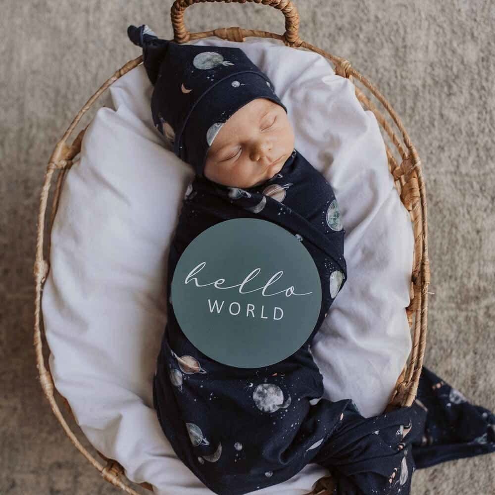 Milky Way & Soft Moss Reversible Milestone Cards - Timber Tinkers