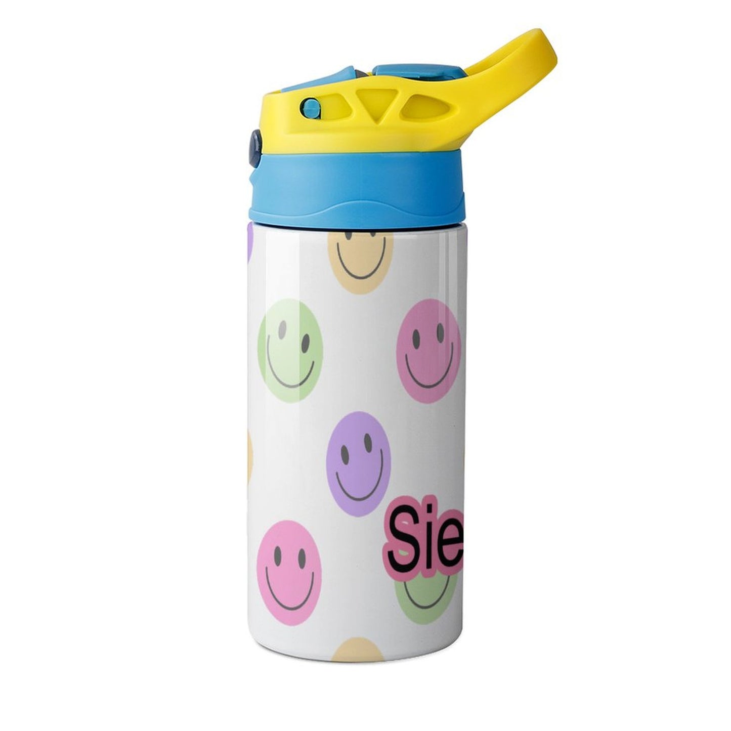 Personalised Kids Water Bottle - Smiley Face
