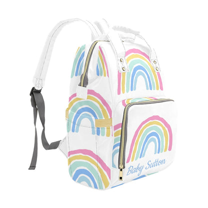 Personalised Diaper Bag - Rainbow
