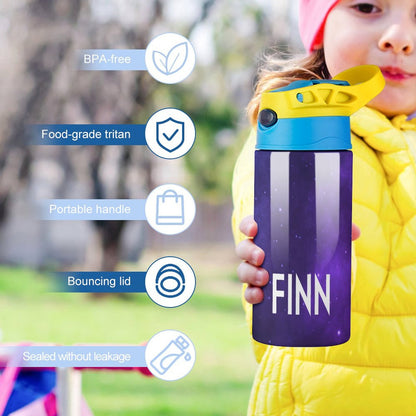 Personalised Kids Water Bottle - Galaxy