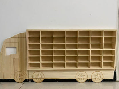 42 slots Truck Shaped Display & Storage Unit- SolidPine