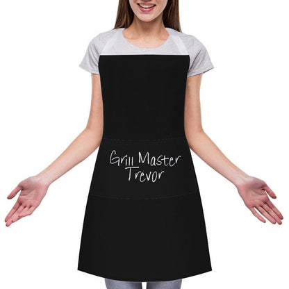 Personalised Apron with Pocket - Grill Master