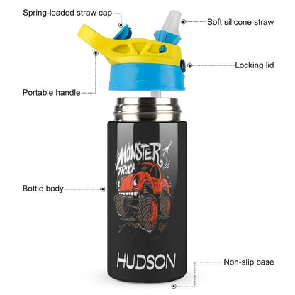Personalised Kids Water Bottle - Monster Truck