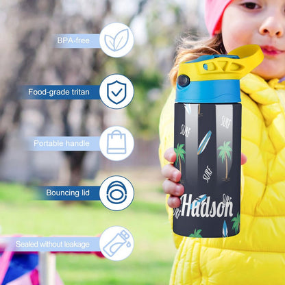 Personalised Kids Water Bottle - Surf