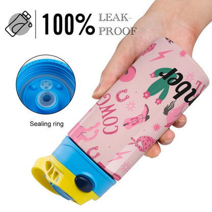 Personalised Kids Water Bottle - Cowgirl