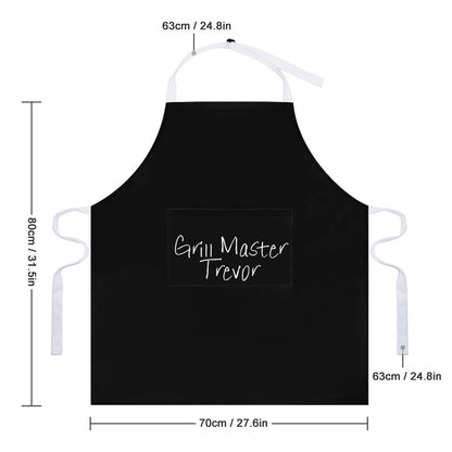 Personalised Apron with Pocket - Grill Master