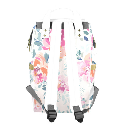 Personalised Diaper Bag - Pink Floral