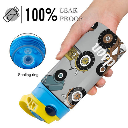 Personalised Kids Water Bottle - Tractor