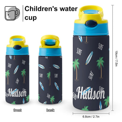 Personalised Kids Water Bottle - Surf