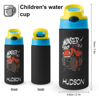 Personalised Kids Water Bottle - Monster Truck