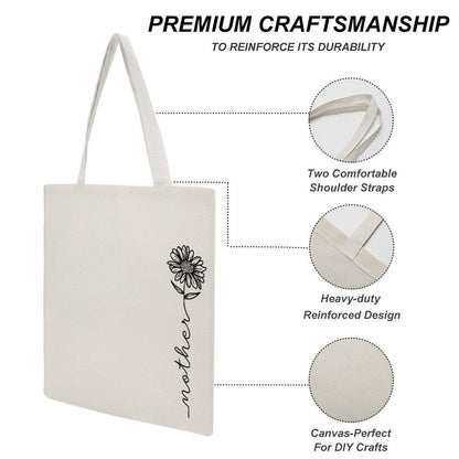 Personalised Mother Floral Tote Bag