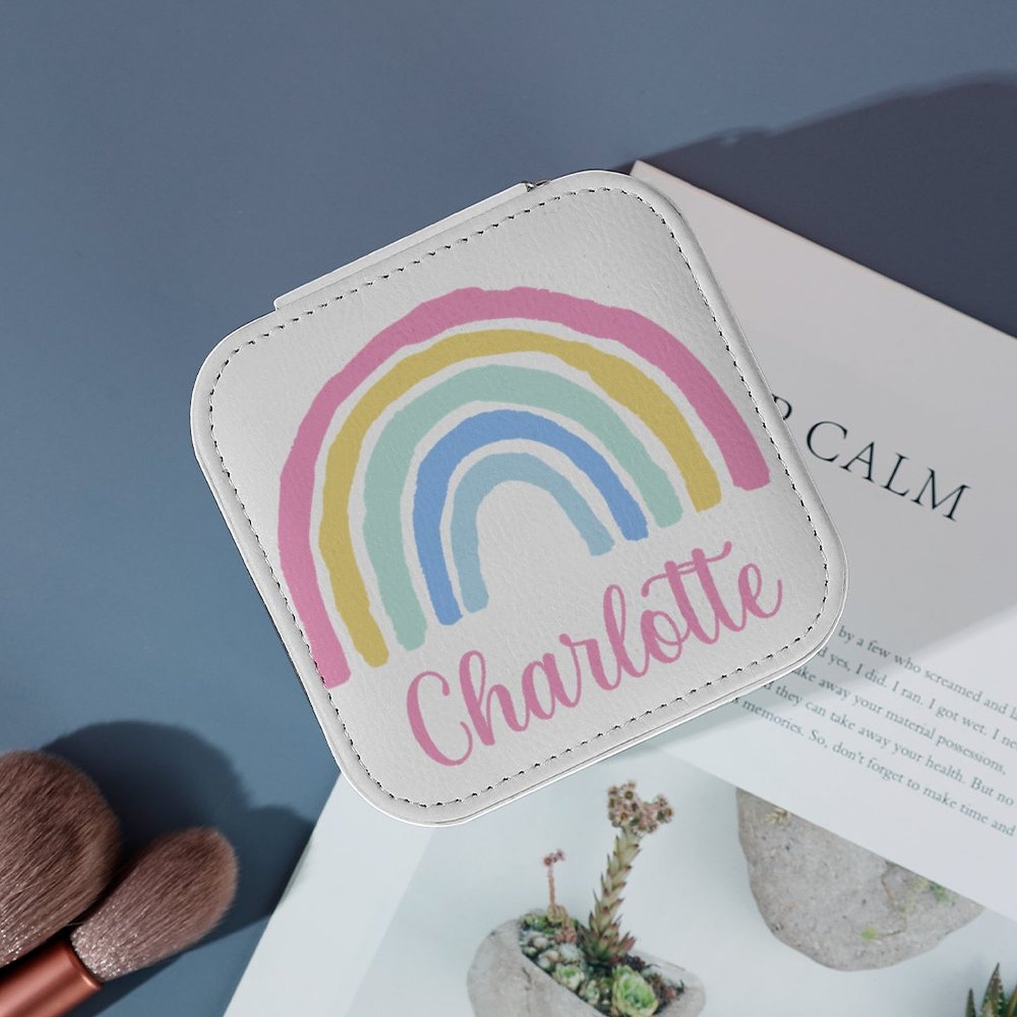 Personalised Jewellery Pouch - Rainbow