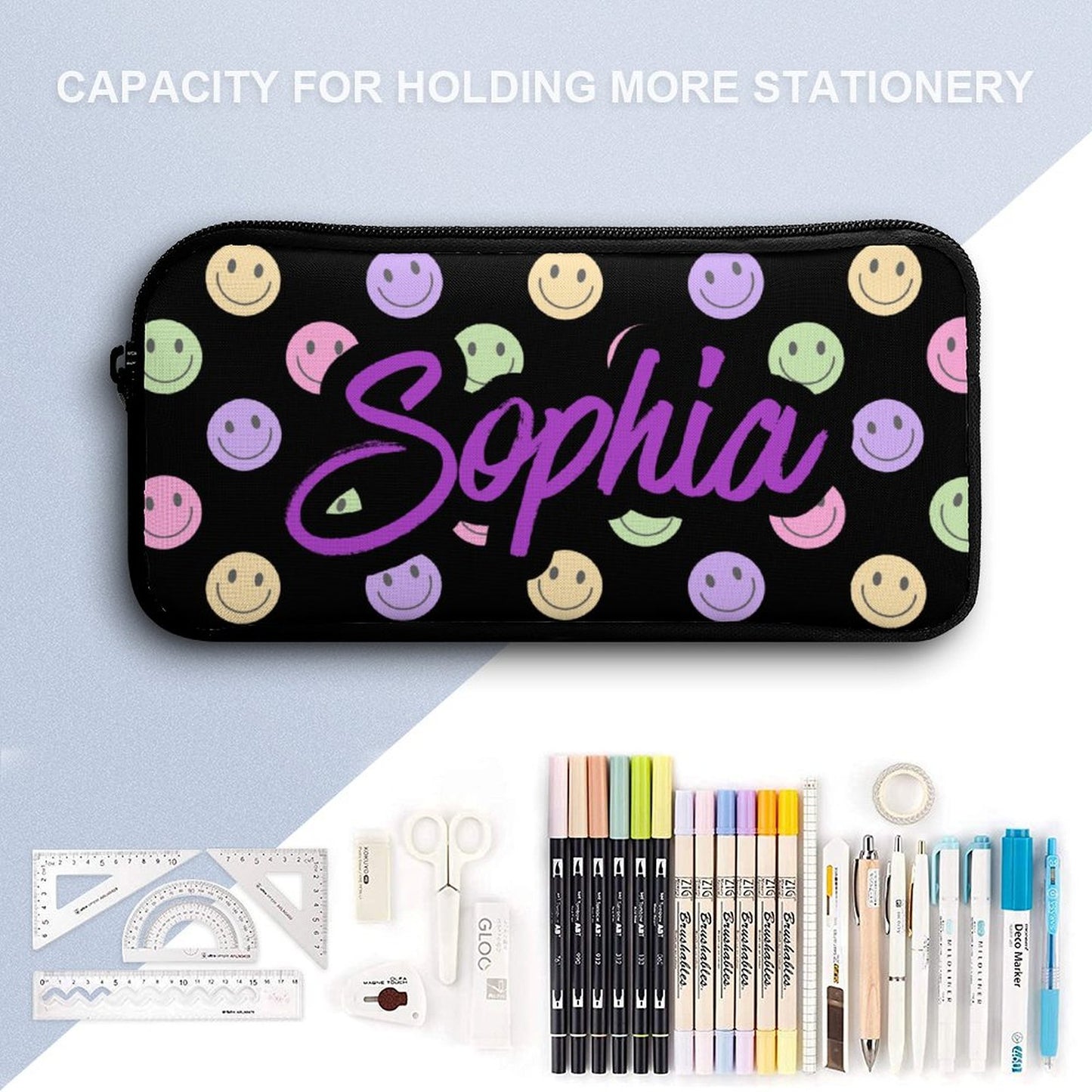 Back to School - Black Smiley Face