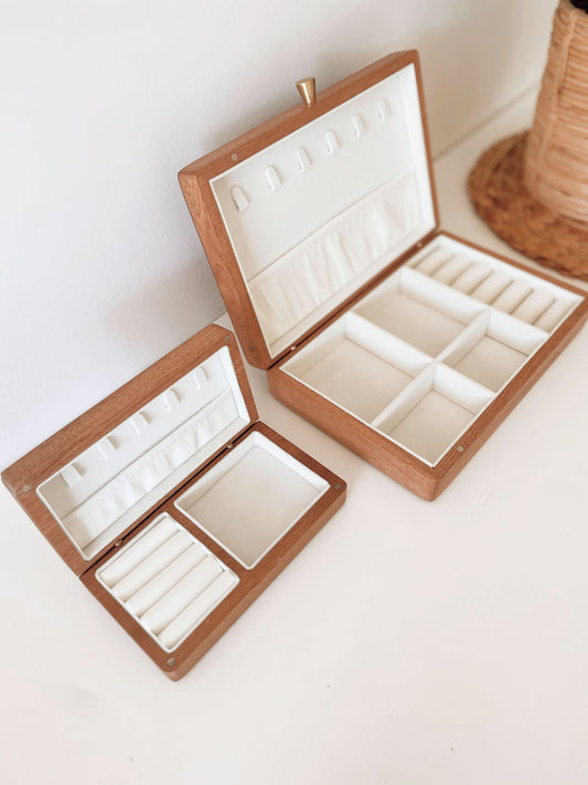 Personalised Wooden Jewellery Box - Heart - Timber Tinkers