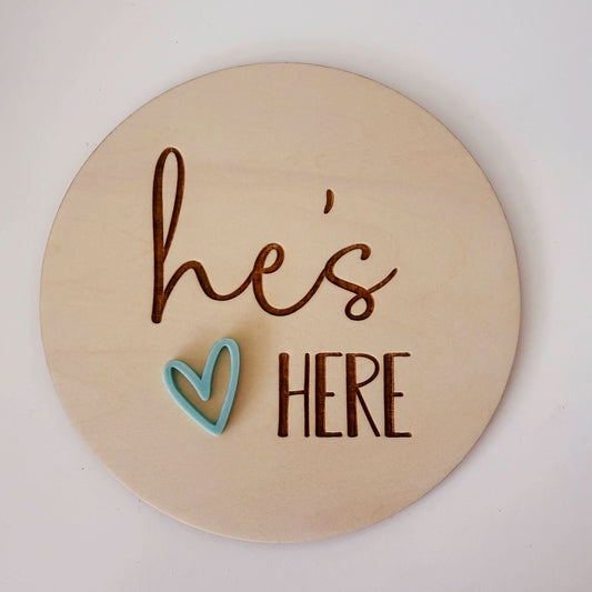 he's here heart