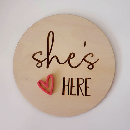 she's here heart