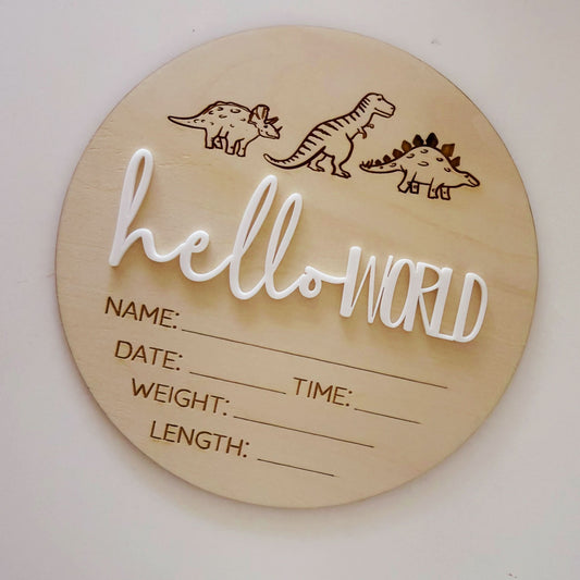 hello world dinos