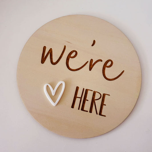 we're here heart
