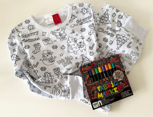 Christmas Drawing Pajamas