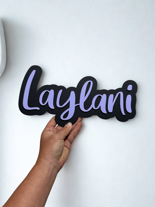 3D Acrylic Name Plaque